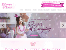 Tablet Screenshot of princesspartiesbyheidi.com